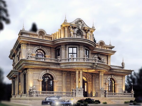 طراحی ویلای کلاسیک درمحمودآباد توسط ویلا۱۰۰۰