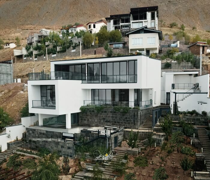 طراحی ویلا مدرن ویلا 1000