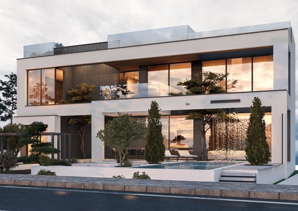 طراحی ویلا شمال / طراحی ویلای مدرن / طراحی ویلای دوبلکس / طراحی محوطه استخر دار / طراحی ویلای روسیک / طراحی ویلا / ساخت ویلا