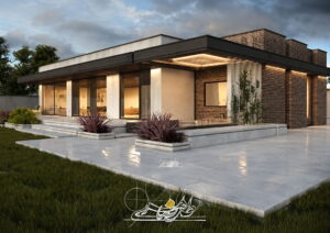 ویلای فلت طراحی توسط ویلا ۱۰۰۰ و مهندس رضا طاهری