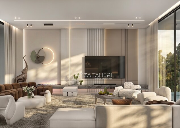 طراحی دکوراسیون داخلی ویلای لوکس توسط ویلا 1000 و مهندس طاهری