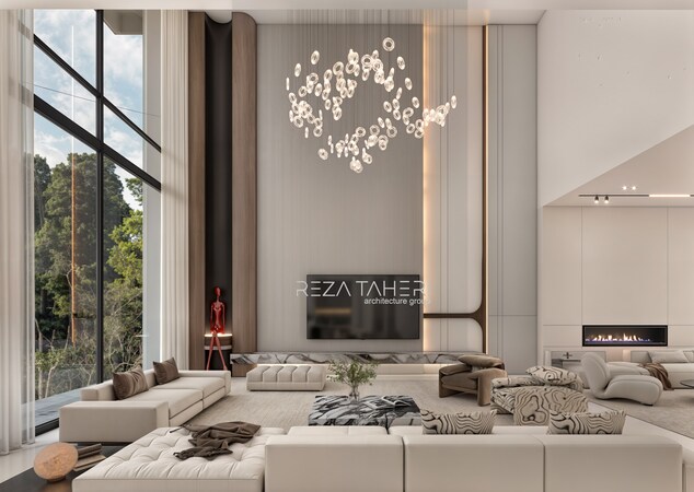طراحی دکوراسیون داخلی ویلا توسط تیم ویلا 1000 و مهندس طاهری
